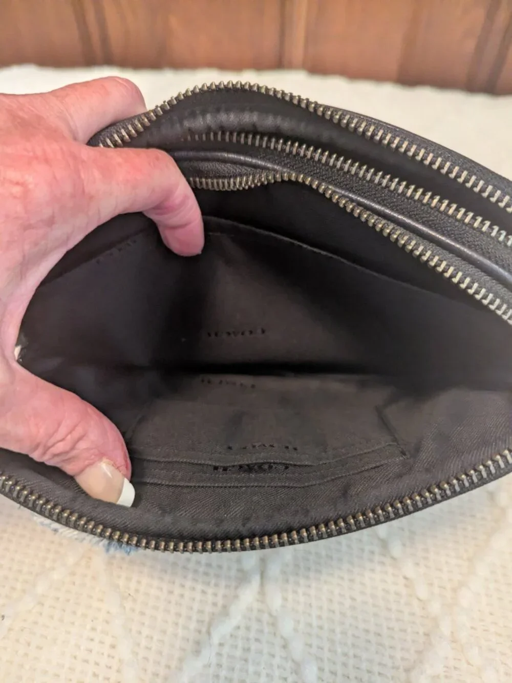 Coach zip wristlet
